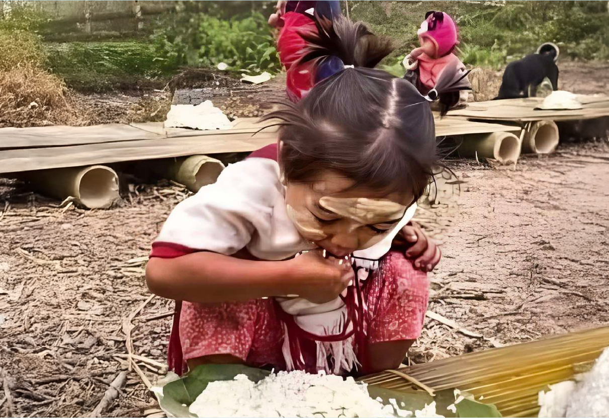 Myanmar orphan outdoors