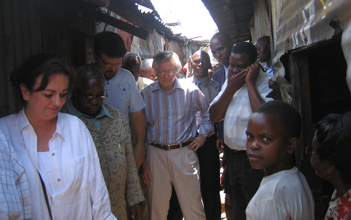 Gary and David Wilkerson visiting Slums in Nairobi, Kenya
