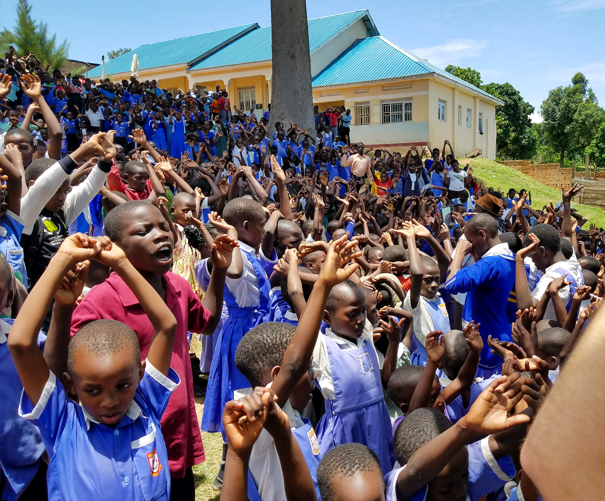 Orphans worshipping