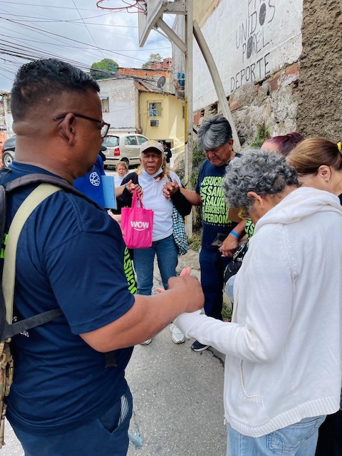 Praying in Caracas