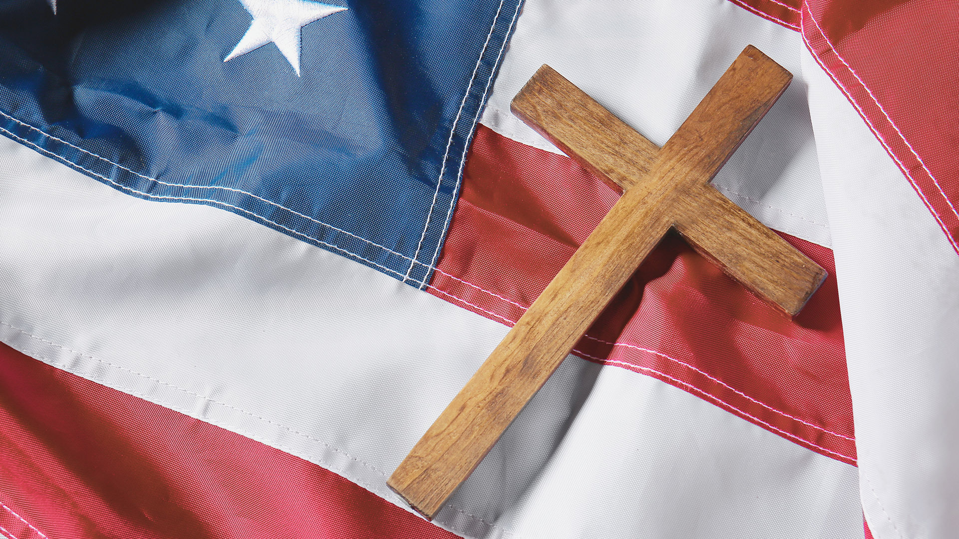cross of American flag