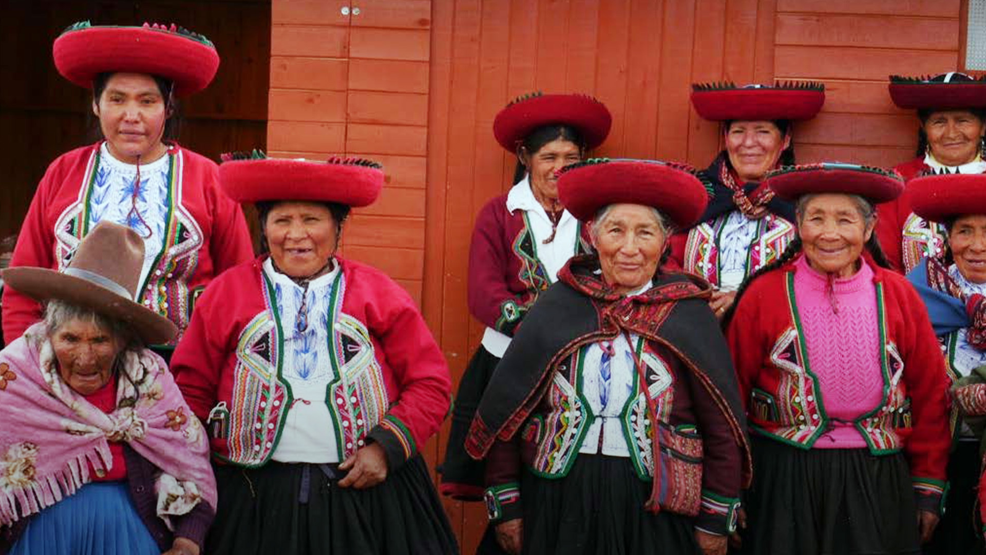 Peruvian widows after the meeting