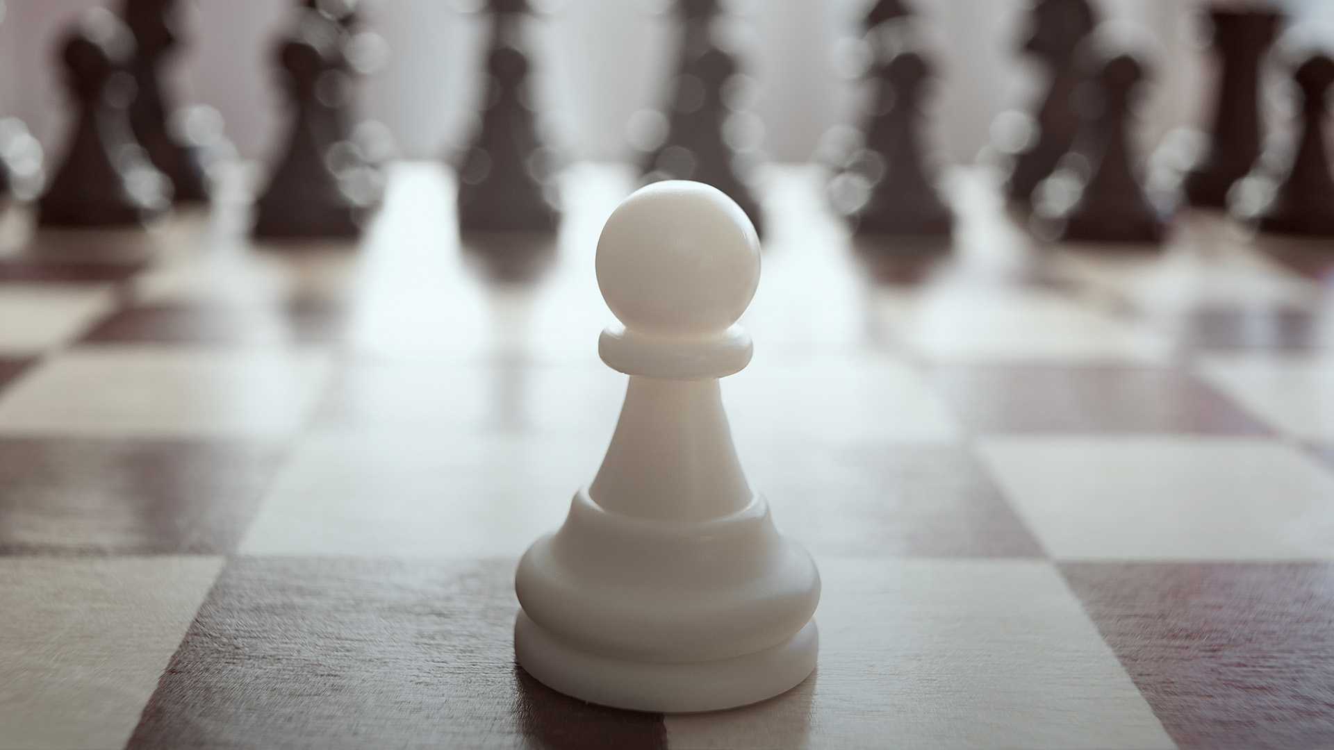 White pawn in chess game