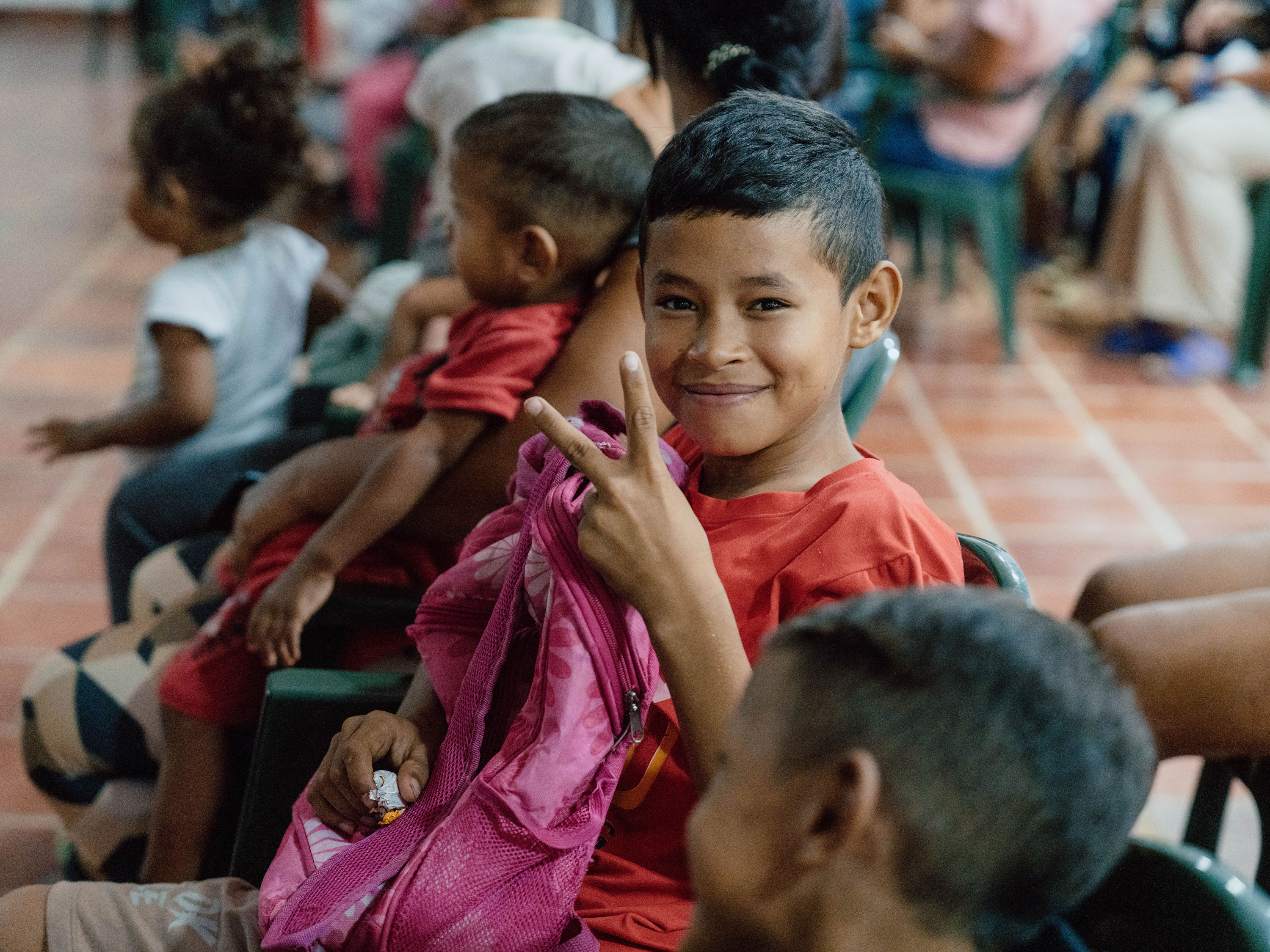 smiling Venezuelan child