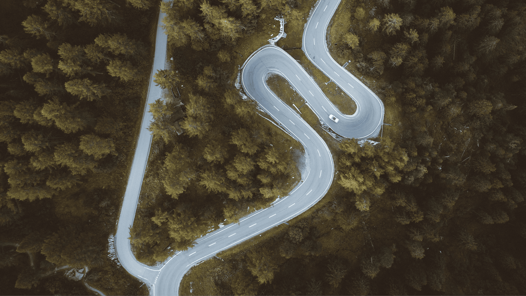 Peaceful mountain roads