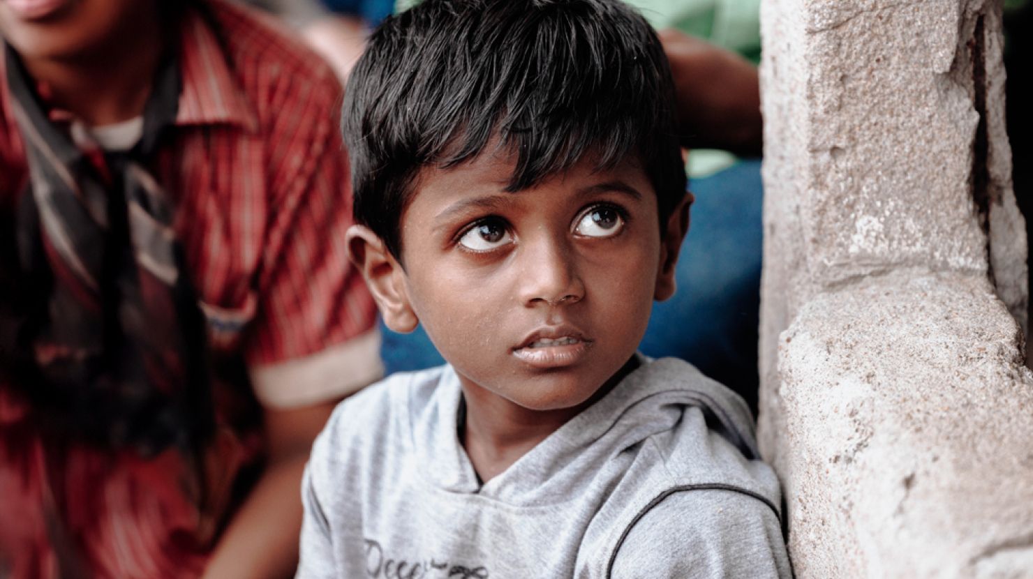 Orphaned Indian boy
