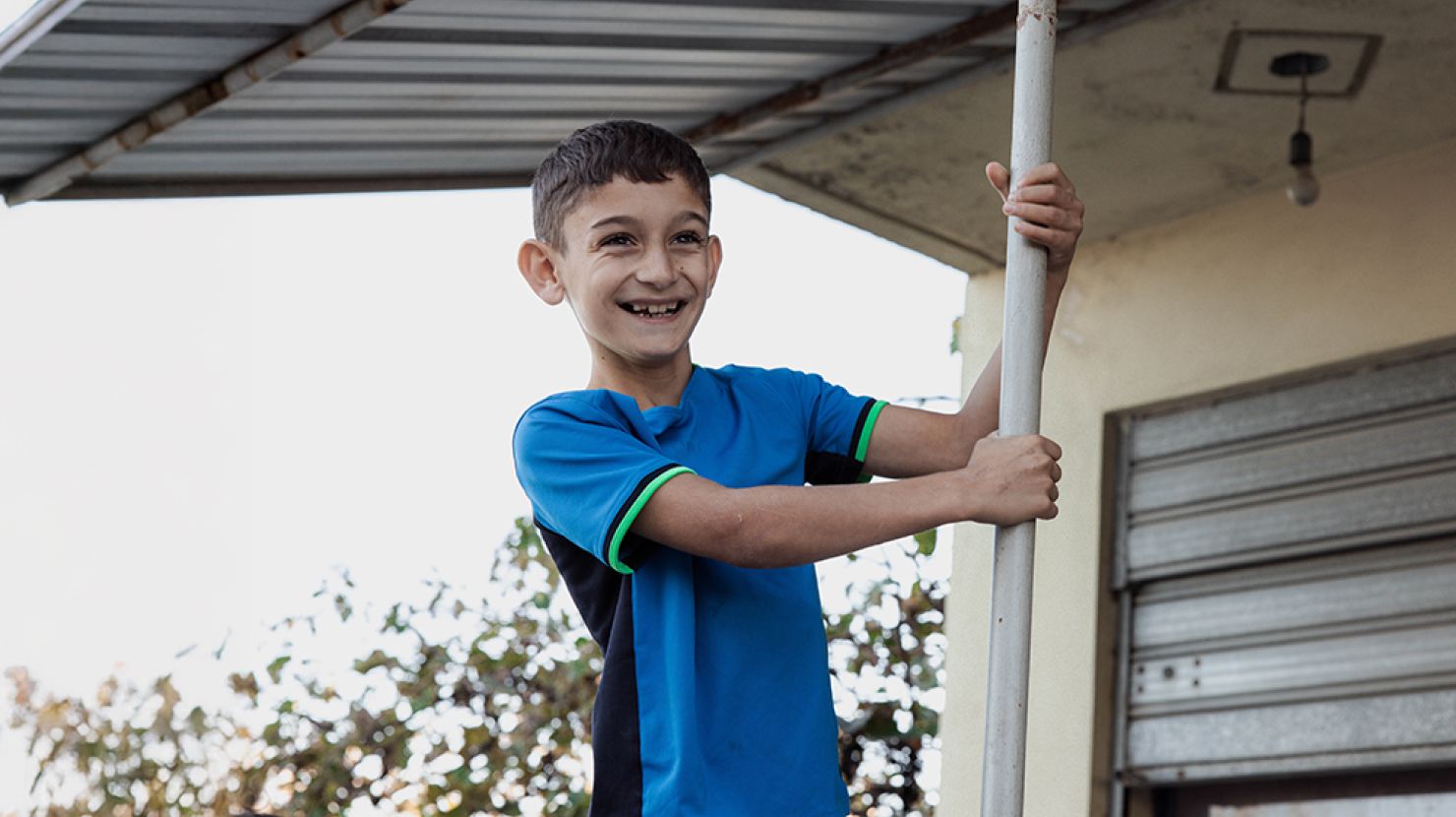 smiling Albanian boy