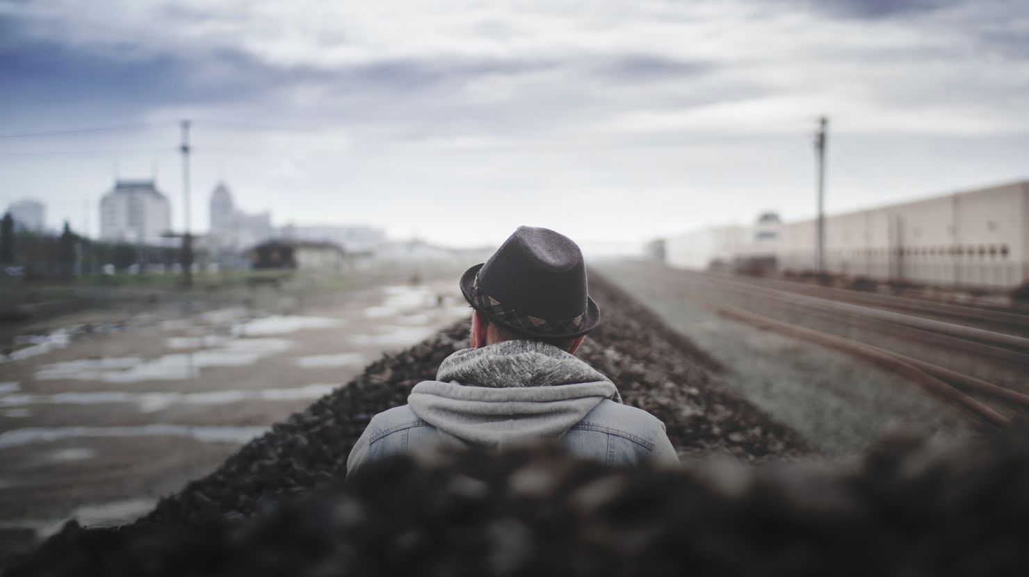 man staring out at the horizon