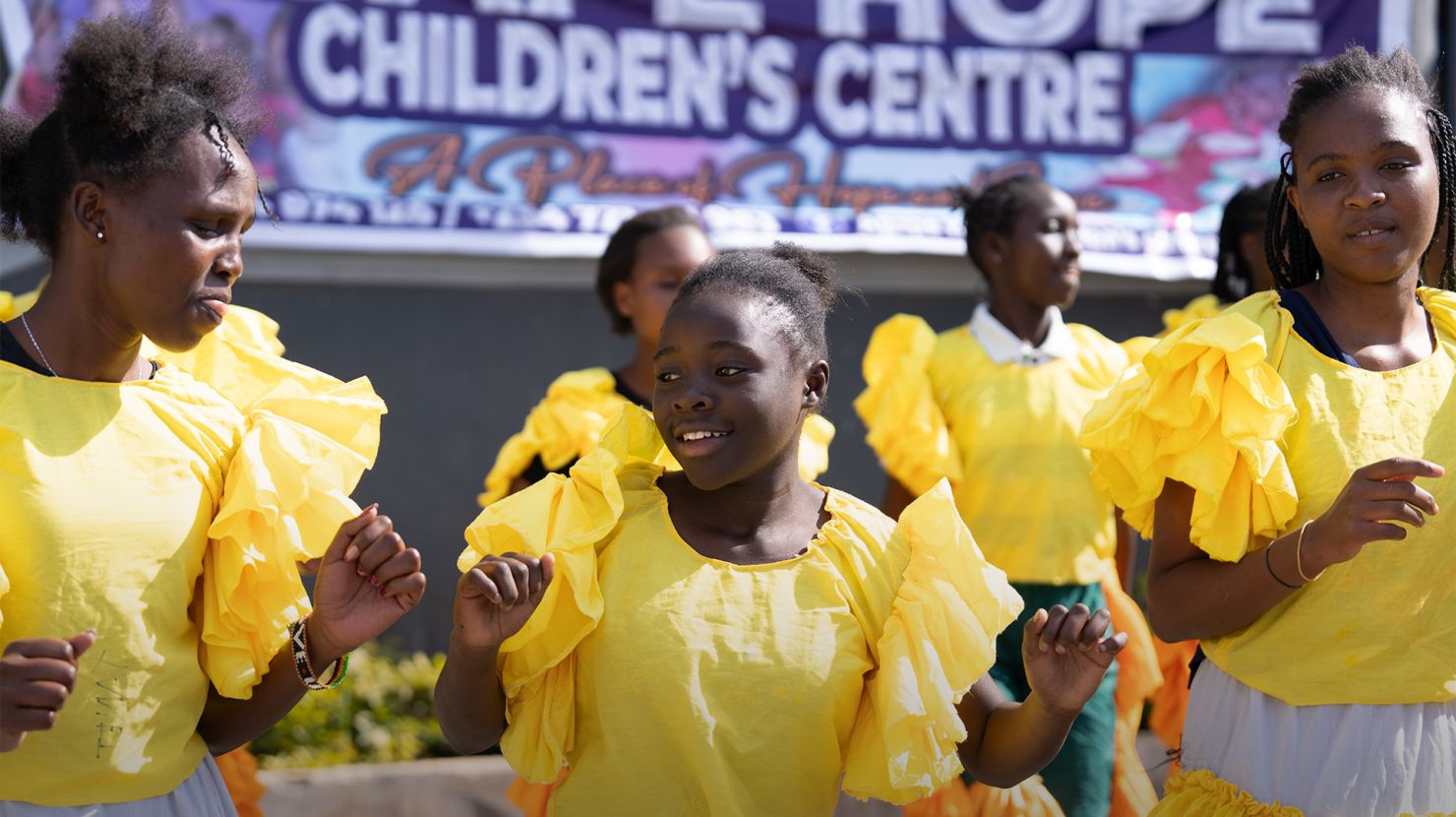 Children celebrating